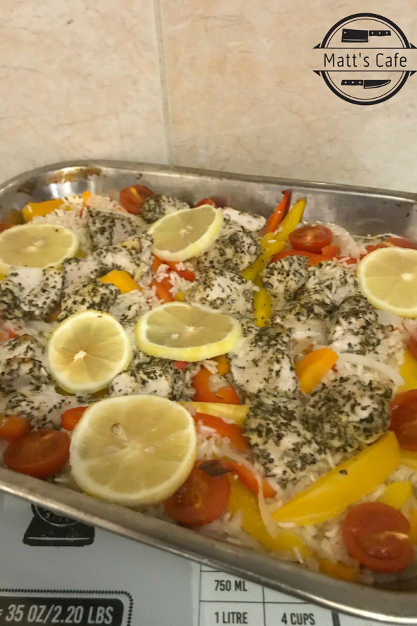 Slimming World Lemon Chicken Rice Traybake