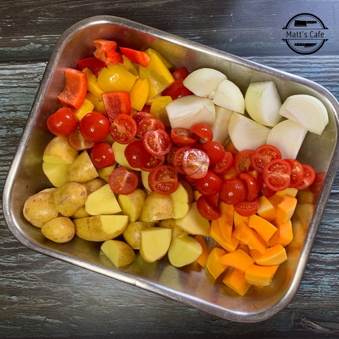 Slimming World Roast Chicken and Vegetable Traybake