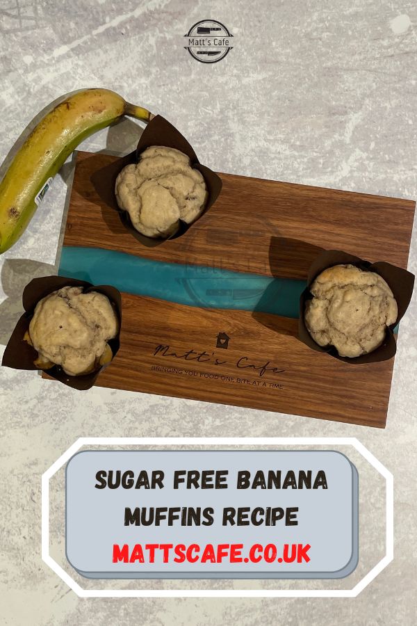 Sugar free banana muffins recipe