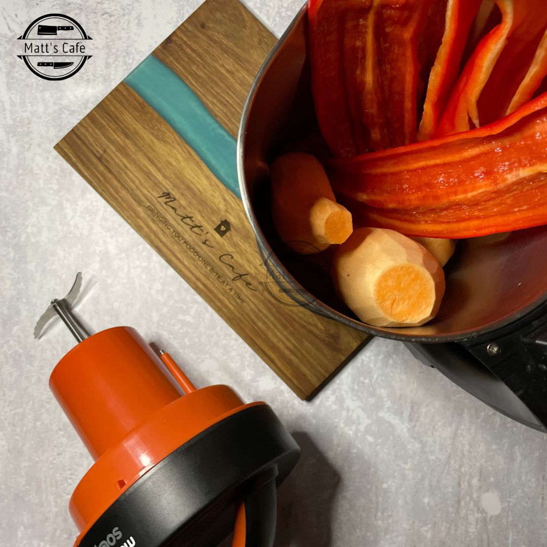 Red pepper and sweet potato soup recipe ingredients