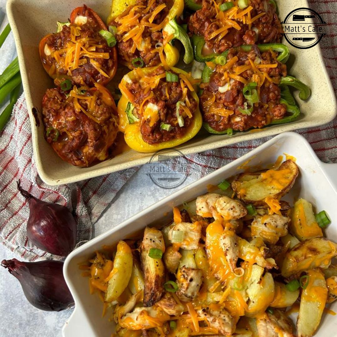 Stuffed Peppers with Turkey Mince